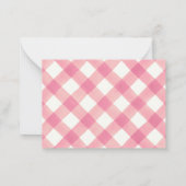 Bloemige Kleine POMPOEN Baby Shower Boeken voor Ba Notitiekaartje (Achterkant)