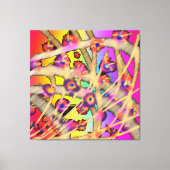 Bloemige Klimplant Canvas Afdruk (Voorkant)