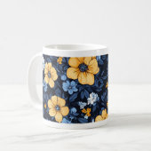 Bloemige koffiemok (Voorkant links)