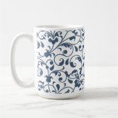 Bloemige koffiemok van 15oz (Links)