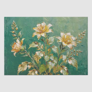 Bloemige Kunst Olieprint Decoupage Tissuepapier
