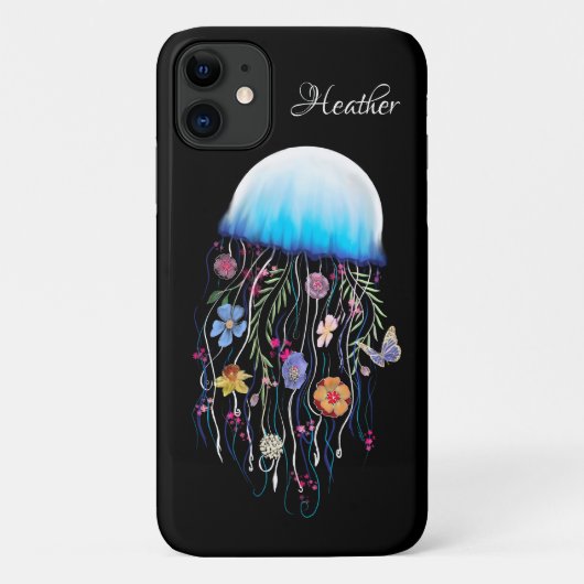 Bloemige kwal Case-Mate iPhone case (Achterkant)