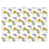 Bloemige lavendel zonnebloem groen tafelkleed (Voorkant (Horizontaal))