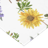 Bloemige lavendel zonnebloem groen tafelkleed (Gekanteld)