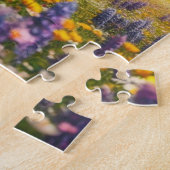 Bloemige/lente paard/hengst legpuzzel (Zijkant)