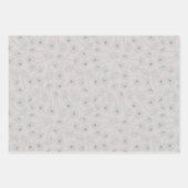 Bloemige Lentebloem Narcis | Blauw en Grijs Inpakpapier Vel (Voorkant 3)