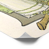 Bloemige letter D poster van Ottilia Adelborg (Hoek)