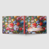  bloemige lichte landbloemen gepersonaliseerd gastenboek (Volledig)