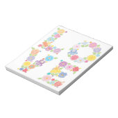 Bloemige LIEFDE Notitieblok (Linkerzijde)