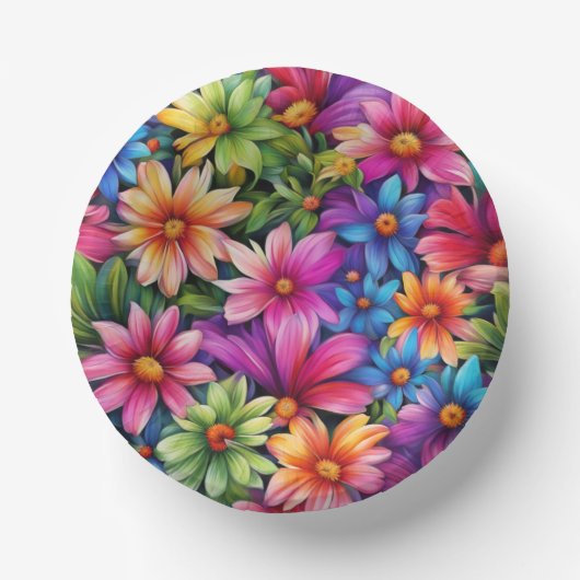 Bloemige Liefde - Papieren Bord (Voorkant)