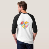Bloemige Liefdeshart T-shirt (Achterkant volledig)