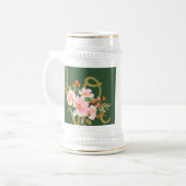 bloemige liefdeskan bierpul (Voorkant links)