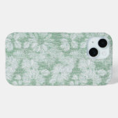 Bloemige Madeliefje Fluwelen Mintgroen Case-Mate iPhone Case (Achterkant (horizontaal))