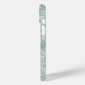 Bloemige Madeliefje Fluwelen Mintgroen Case-Mate iPhone Case (Achterkant / Links)