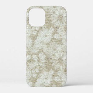 Bloemige Madeliefjes Fluwelen Crème Textuur Case-Mate iPhone Case