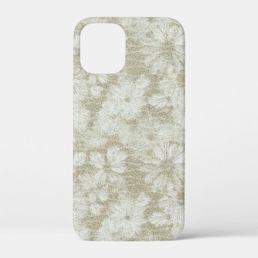Bloemige Madeliefjes Fluwelen Crème Textuur Case-Mate iPhone Case (Achterkant)