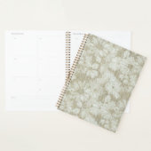 Bloemige Madeliefjes Fluwelen Crème Textuur Planner (Display)