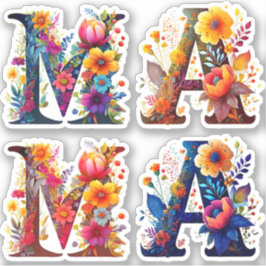 Bloemige MAMA Sticker