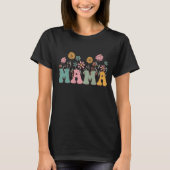 Bloemige Mama T-Shirt (Voorkant)