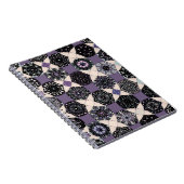 bloemige mandala: kleurrijk naadloos notitieboek (Rechterzijde)