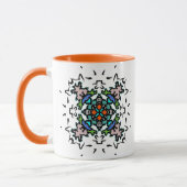 Bloemige Mandala Kunst Mok (Links)