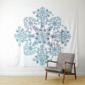 Bloemige Mandala Wandkleed (In Situ (horizontaal))