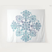 Bloemige Mandala Wandkleed (Voorkant (horizontaal))