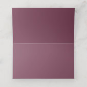 Bloemige Mauve Blush Witte Groene Elegante Trouw Plaatskaartje (Binnenkant ongevouwen)