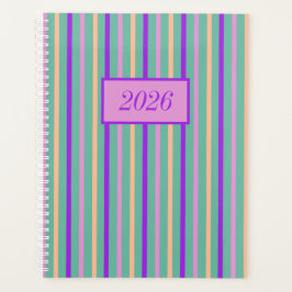 Bloemige Medley Strepen Planner