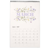 Bloemige Meisjesachtige Planner Kalender (Mar 2027)