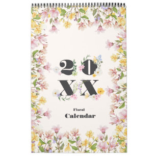 Bloemige Meisjesachtige Planner Kalender