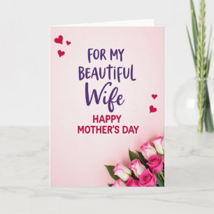 Bloemige Mijn Mooie Vrouw Kaart