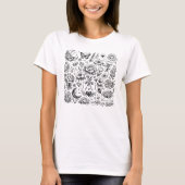 Bloemige Mix Tatoeages T-shirt (Voorkant)