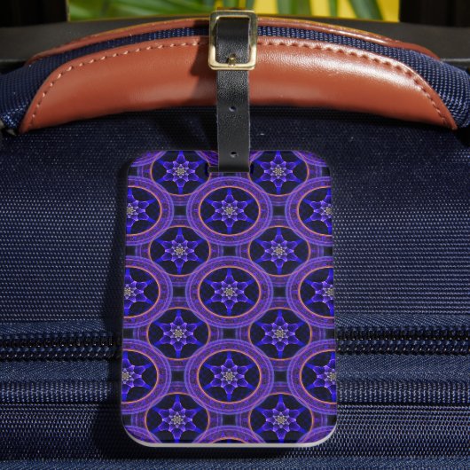 Bloemige Moderne Boho Elegante Abstracte Patroon # Bagagelabel (Voorkant Insitu 2)