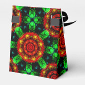 Bloemige Moderne Boho Elegante Abstracte Patroon # Bedankdoosjes (Achterkant)
