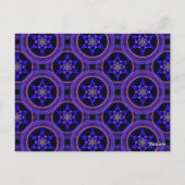Bloemige Moderne Boho Elegante Abstracte Patroon # Briefkaart (Achterkant)