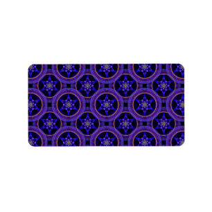 Bloemige Moderne Boho Elegante Abstracte Patroon # Etiket