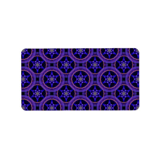 Bloemige Moderne Boho Elegante Abstracte Patroon # Etiket (Voorkant)