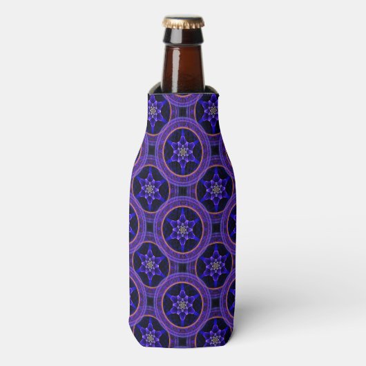 Bloemige Moderne Boho Elegante Abstracte Patroon # Flesjeskoeler (Fles Voorkant)