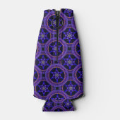 Bloemige Moderne Boho Elegante Abstracte Patroon # Flesjeskoeler (Achterkant)