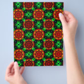 Bloemige Moderne Boho Elegante Abstracte Patroon # Flyer (Hand)