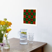 Bloemige Moderne Boho Elegante Abstracte Patroon # Folie Afdrukken (Laag (Keuken))