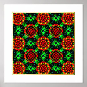 Bloemige Moderne Boho Elegante Abstracte Patroon # Folie Afdrukken
