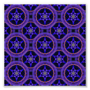 Bloemige Moderne Boho Elegante Abstracte Patroon # Foto Afdruk