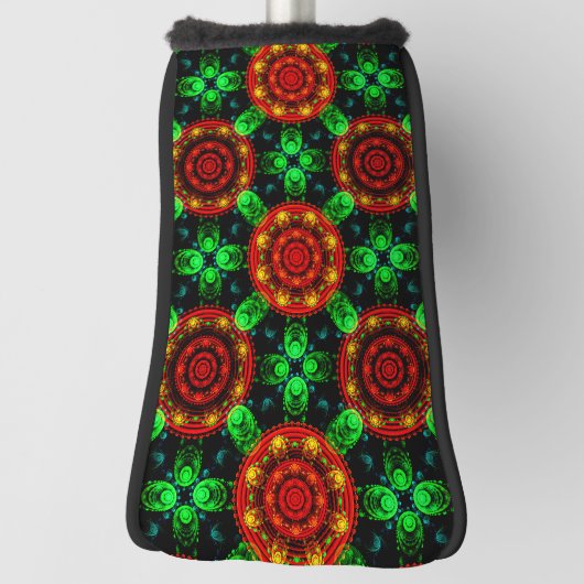 Bloemige moderne boho elegante abstracte patroon # golfheadcover (Draai 90)