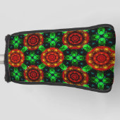 Bloemige moderne boho elegante abstracte patroon # golfheadcover (Voorkant)