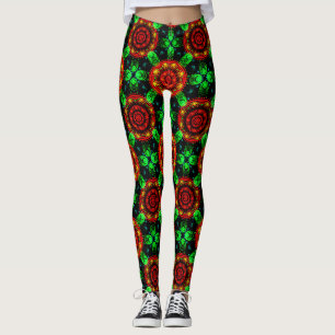 Bloemige Moderne Boho Elegante Abstracte Patroon # Leggings