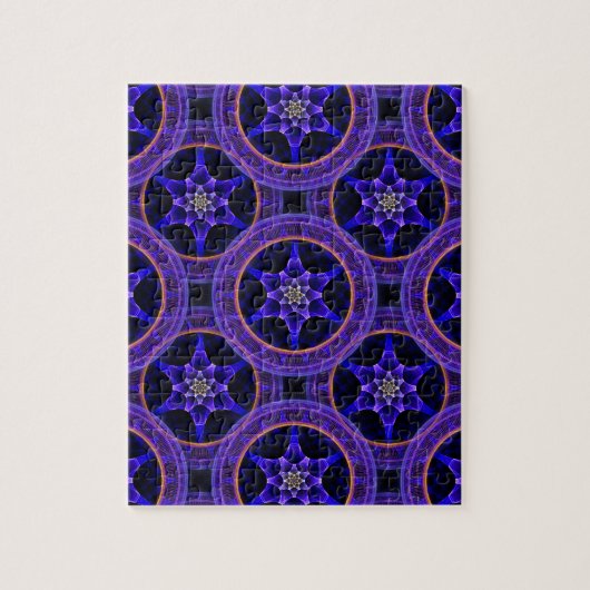 Bloemige Moderne Boho Elegante Abstracte Patroon # Legpuzzel (Verticaal)