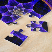 Bloemige Moderne Boho Elegante Abstracte Patroon # Legpuzzel (Zijkant)