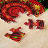 Bloemige Moderne Boho Elegante Abstracte Patroon # Legpuzzel (Zijkant)